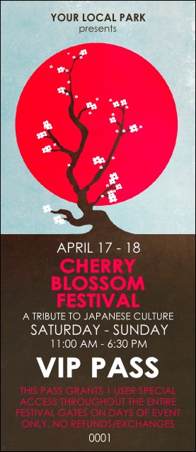 Cherry Blossom Circle VIP Pass Product Front