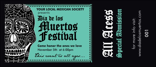 Day of the Dead VIP Pass Product Front