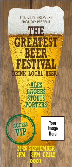 Beer Festival VIP Pass Product Front