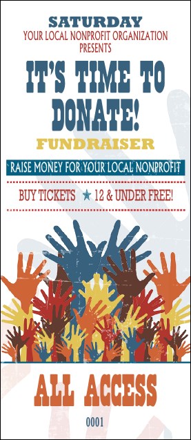 Fundraising Hands VIP Pass Product Front
