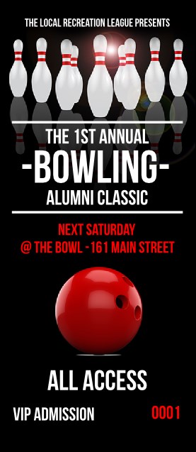 Bowling Classic VIP Pass Product Front