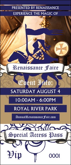 Renaissance Fair Armor VIP Pass Product Front