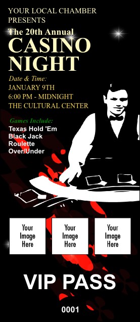 Casino Dealer VIP Pass Product Front