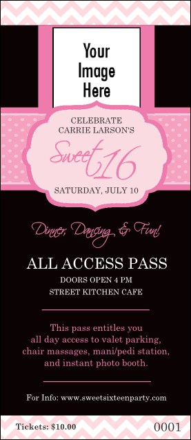 Sweet 16 VIP Pass Product Front