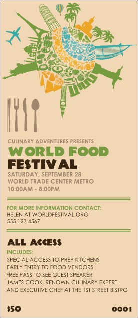 Food Festival VIP Pass Product Front