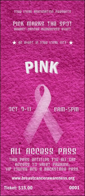 Breast Cancer Pink Ribbon VIP Pass