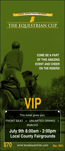 Equestrian VIP Pass Product Front