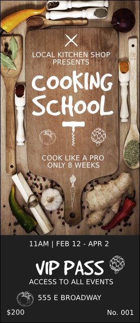 Cooking School VIP Pass Product Front