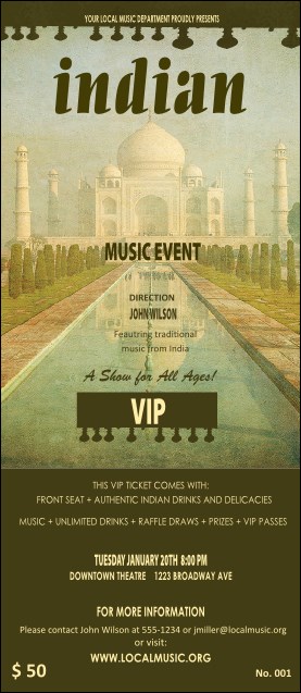 Indian Music VIP Pass Product Front