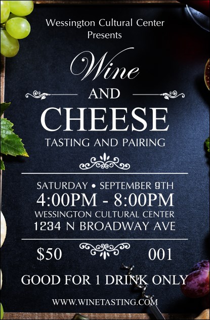Vineyard Drink Ticket Product Front