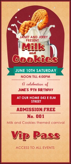 Milk & Cookies VIP Pass Product Front