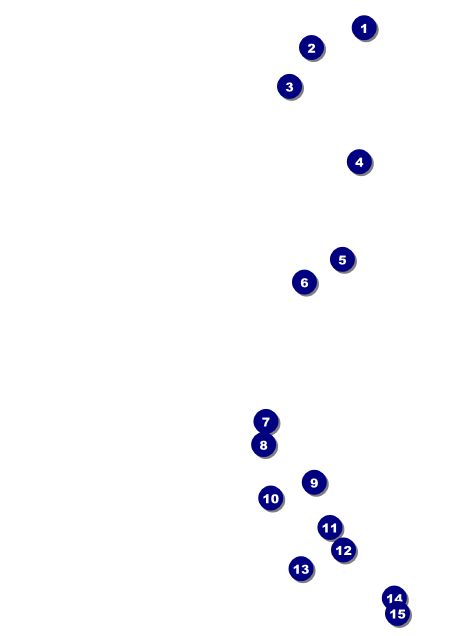 Hollywood Skyline Postcard Front Field Markers