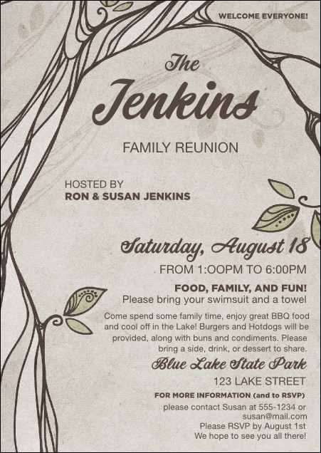 Reunion Postcard Product Front