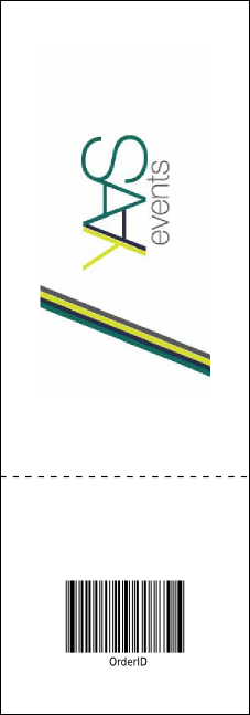 Stylish Rose Raffle Ticket Product Back