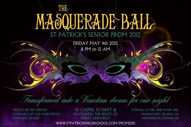 Masquerade Ball Poster Product Front