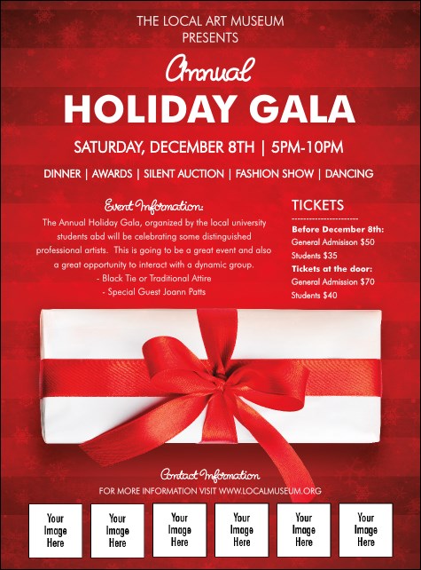 Holiday Gift Logo Flyer Product Front