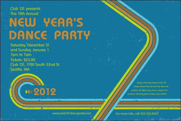 2012 Retro Rainbow Poster Product Front