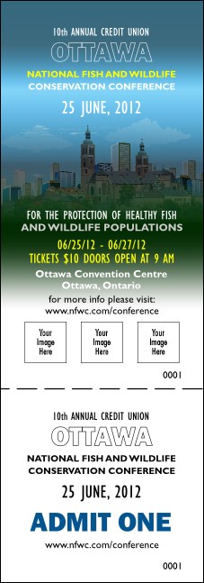 Ottawa Event Ticket Product Front