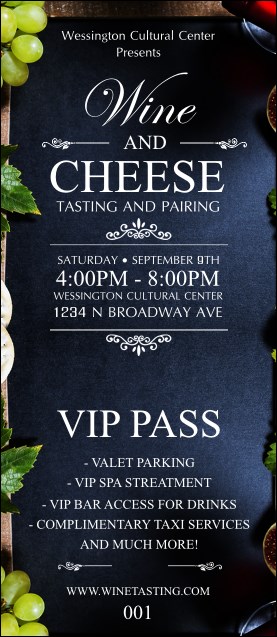 Vineyard VIP Pass Product Front