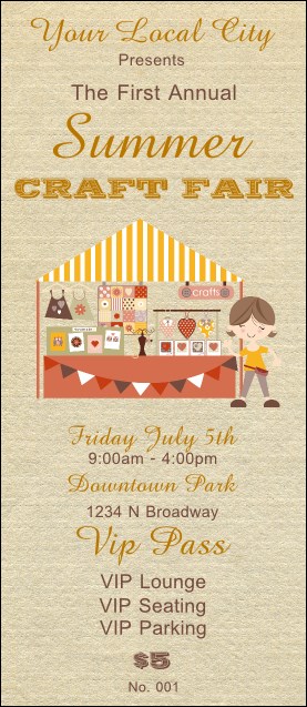Craft Fair VIP Pass Product Front