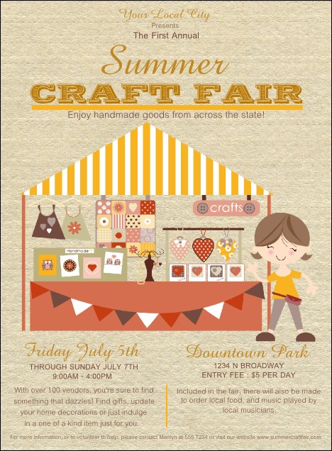 Craft Fair Invitation Product Front