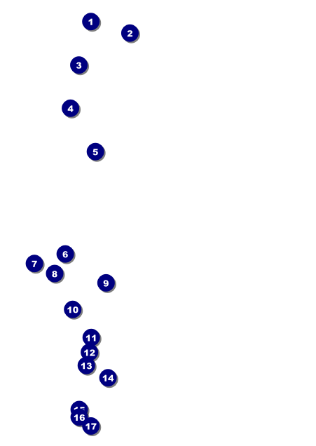 Murder Mystery Postcard Front Field Markers