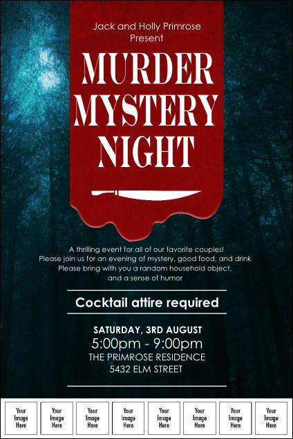 Murder Mystery Logo Poster