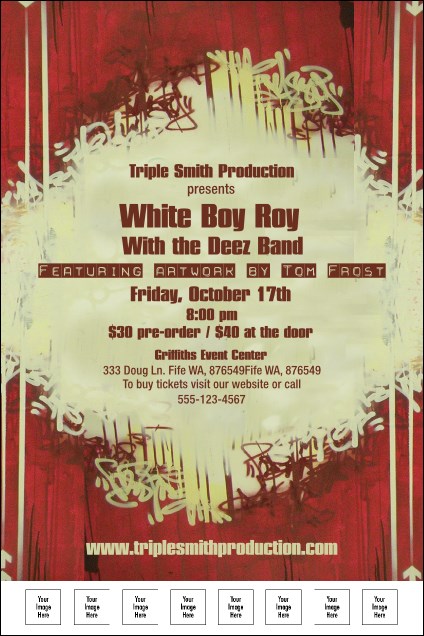 Hip Hop Red Poster Product Front