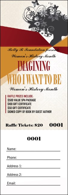 Women's Expo 3 Raffle Ticket Product Front