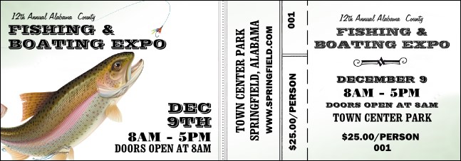 Fishing and Boating Expo Event Ticket Product Front
