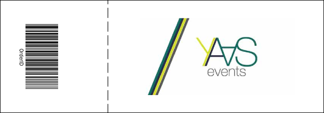 Colorful Event Ticket Product Back