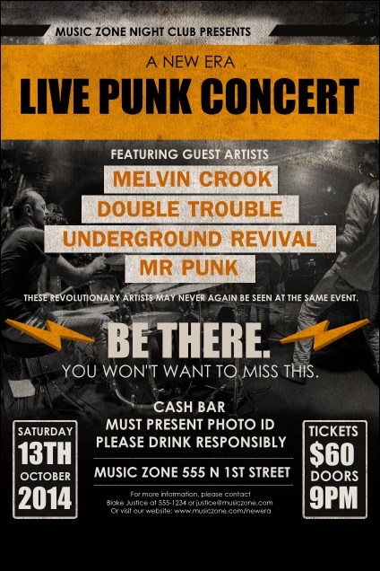 Punk Rock Poster Product Front