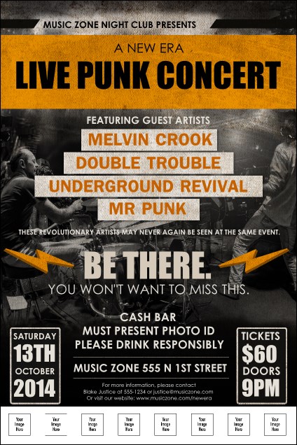 Punk Rock Logo Poster Product Front