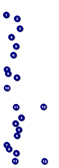 All Purpose Building and Streetlights Black and White Event Ticket Front Field Markers