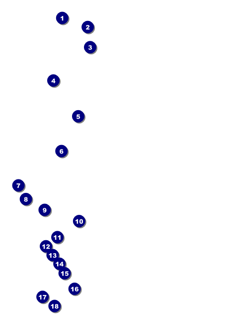 All Purpose Building and Streetlights Black and White Postcard Front Field Markers