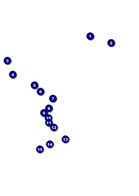 All Purpose Geometric Black and White Postcard Front Field Markers