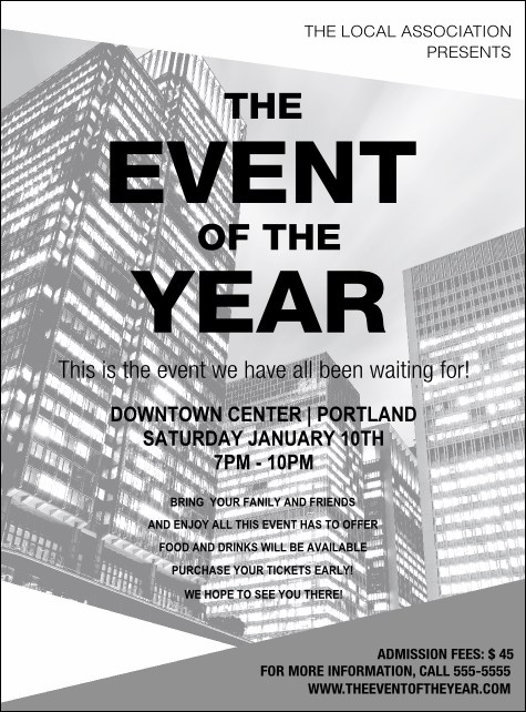 All Purpose Buildings Black and White Flyer Product Front