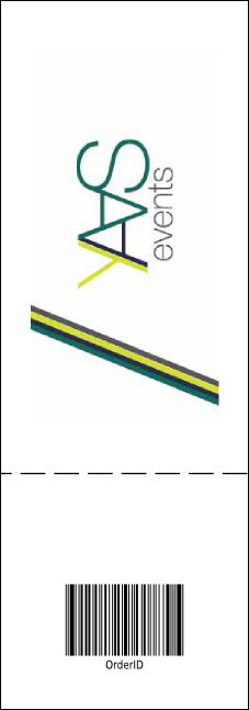 Your Image Raffle Ticket 001 Yellow Product Back