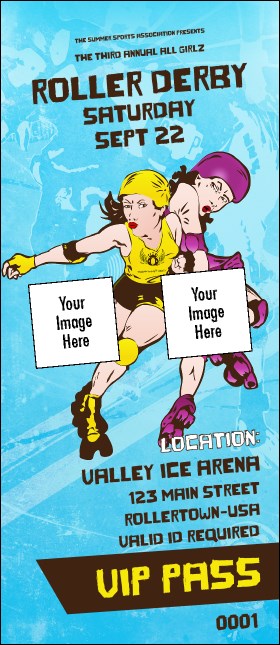 Roller Derby Jammer VIP Pass Product Front