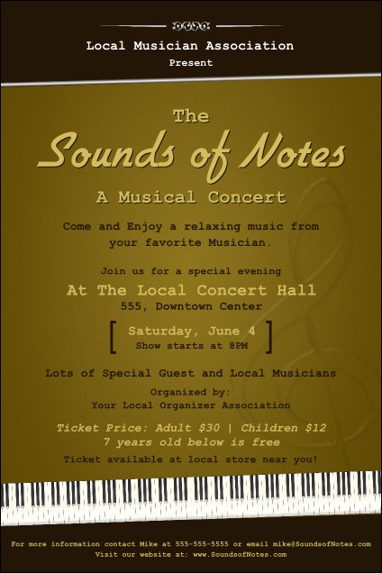 Sounds of Notes Poster