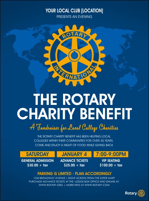 Rotary World Portrait Flyer Product Front