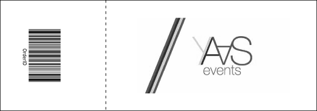 Rotary Club Black & White Event Ticket Product Back