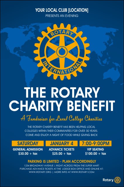 Rotary World Portrait Poster Product Front
