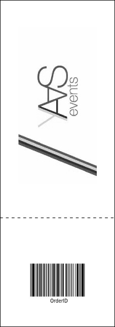 Rotary World Landscape Black and White Event Ticket Product Back