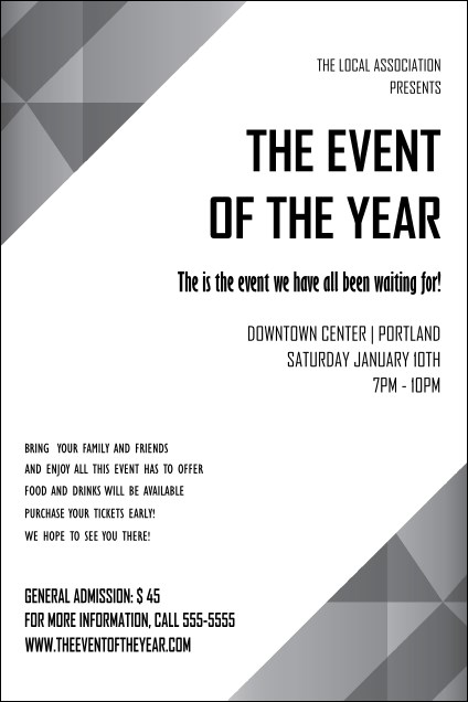 All Purpose Corners Black and White Poster Product Front