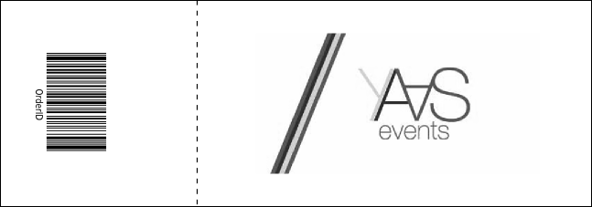 All Purpose Corners Black and White Raffle Ticket Product Back