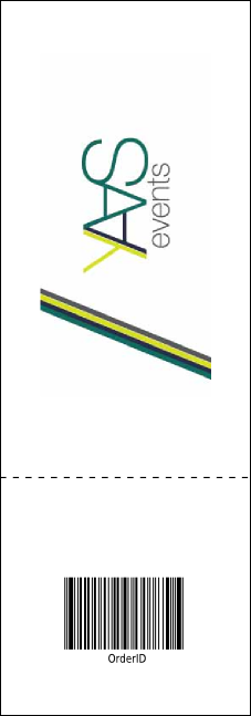 All Purpose Triangles 2 Black and White Raffle Ticket Product Back