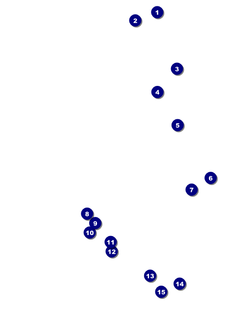 All Purpose Triangles 2 Black and White Postcard Front Field Markers