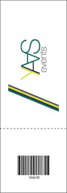 Street Fair Market Event Ticket Product Back