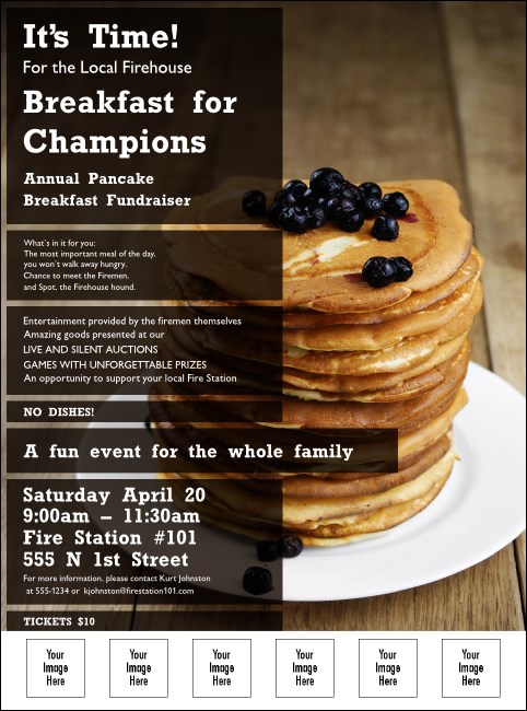 Pancake Stack Flyer Product Front